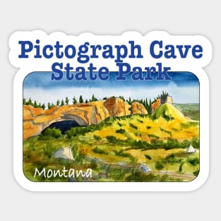 Pictograph Cave State Park, Montana Sticker